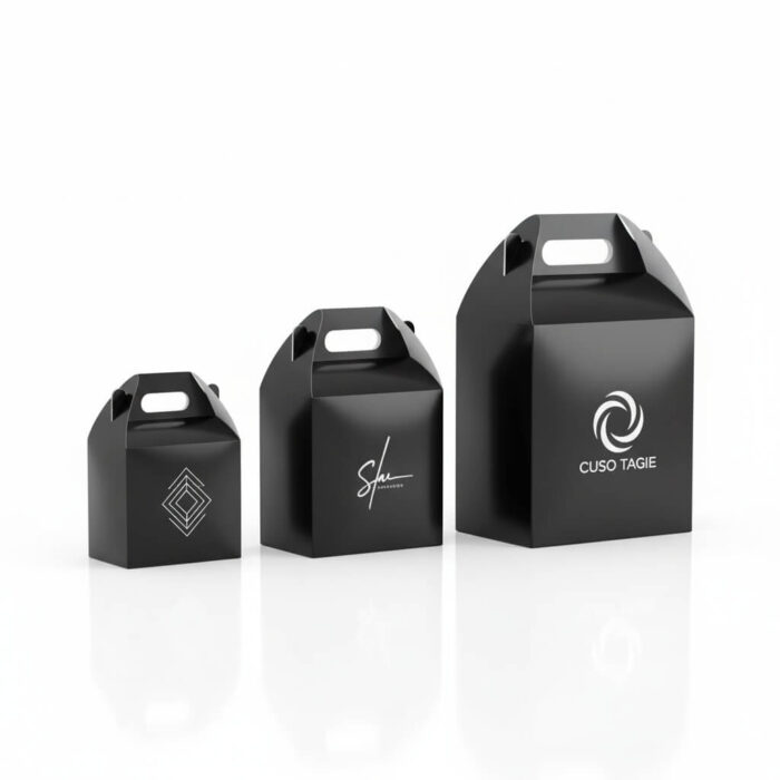 Custom Black Gable Boxes 2 1
