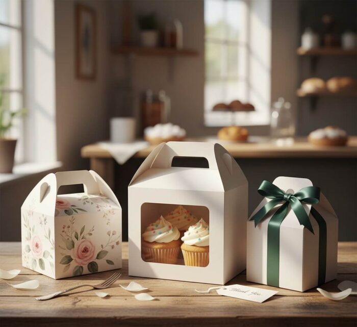 Custom White Gable Boxes