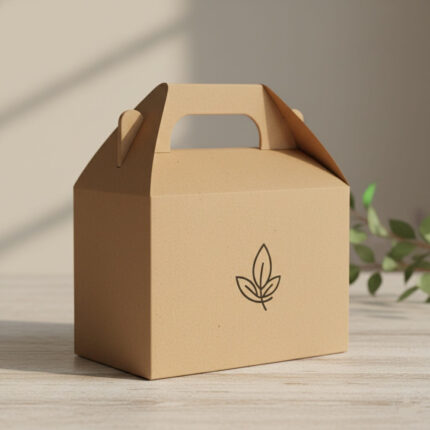 Custom Brown Gable Boxes