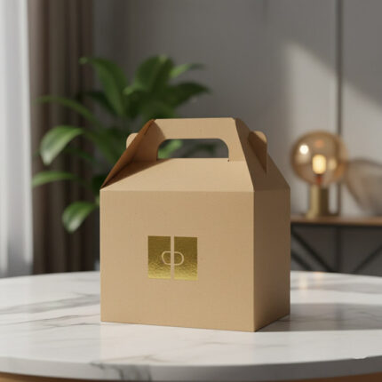 custom kraft gable boxes