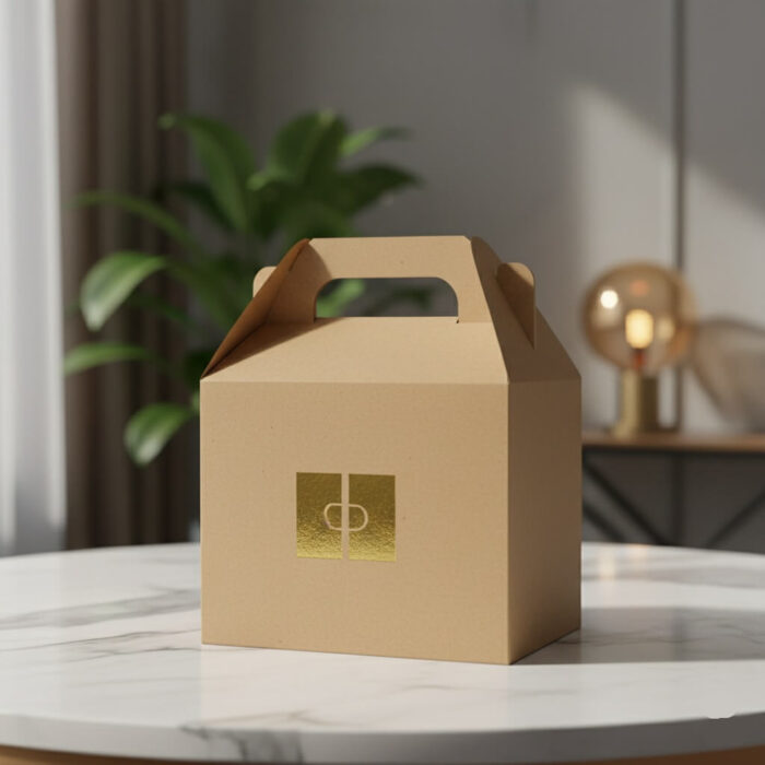 custom kraft gable boxes