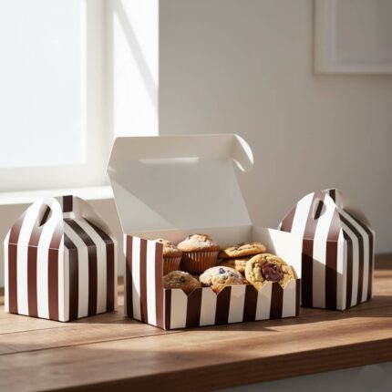 custom striped gable boxes