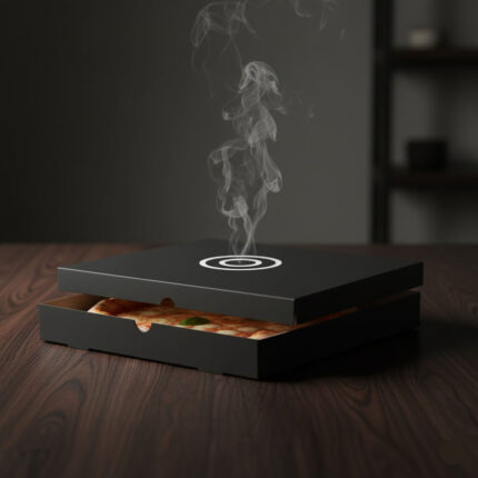 Custom Black Pizza Boxes