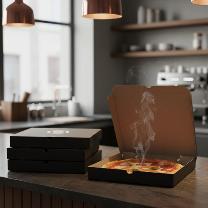 Custom Black Pizza Boxes 2 1