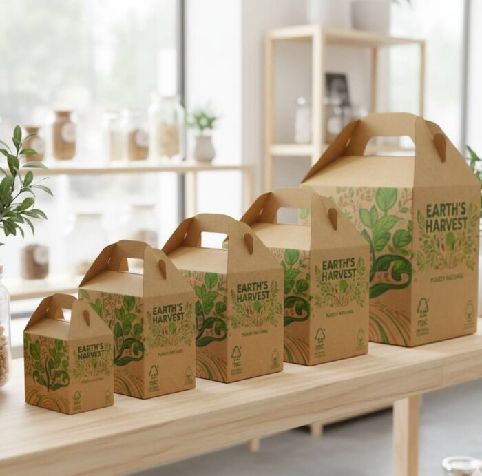 Custom eco friendly gable boxes 1
