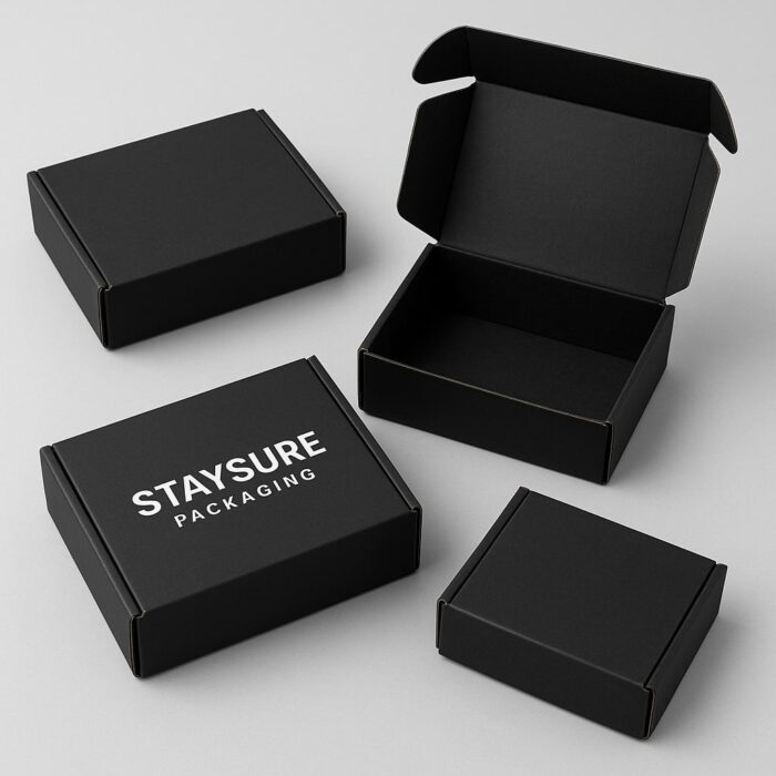 Black Mailer Boxes | Staysure Packaging