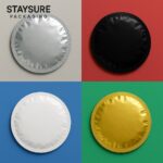 custom circle mylar bags