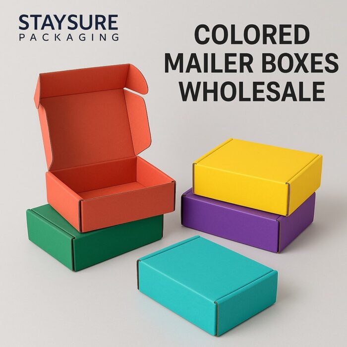 Colored Mailer Boxes Wholesale | Custom Bulk Packaging by Staysure ...