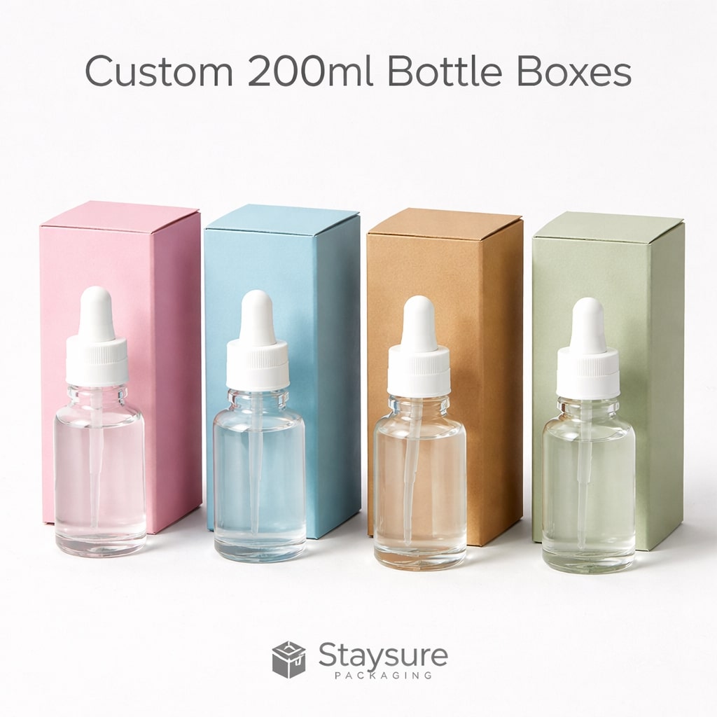 Custom 200ml Bottle Boxes wholesale Custom 200ml Bottle Boxes wholesale