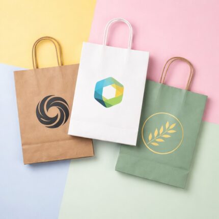 paper bags printed with logo