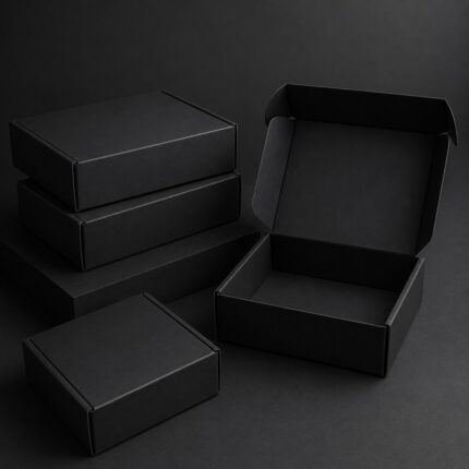 Matte Black Mailer Boxes