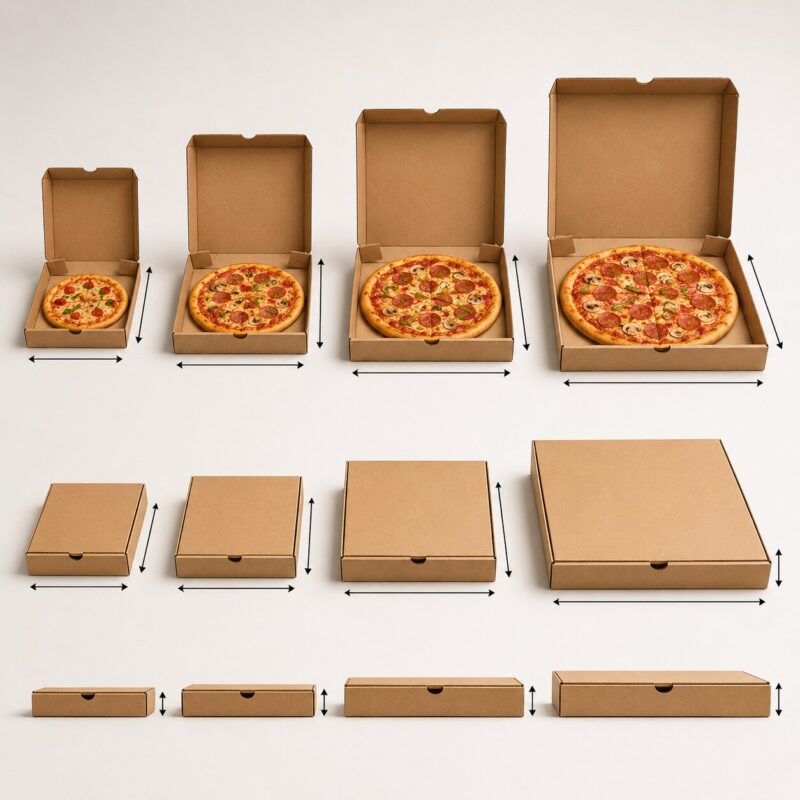 Pizza Box Sizes and Dimensions