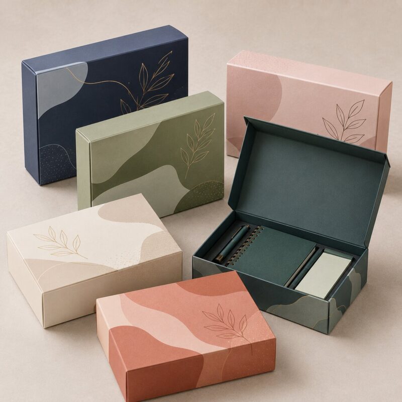 wholesale logo printed stationery boxes