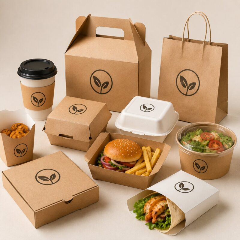 custom food packaging boxes with logo