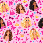 Custom barbie wrapping paper