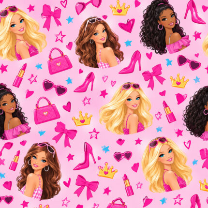Custom barbie wrapping paper