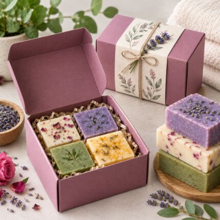 Custom handcrafted soap packaging wholesale