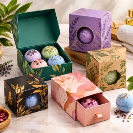 Custom CBD Bath Bomb Boxes wholesale